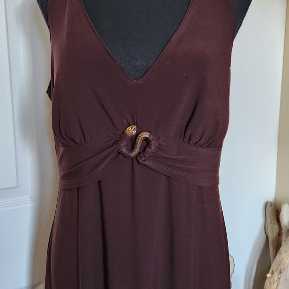 Vintage y2k snake emblem brown dress - Picture 3 of 7